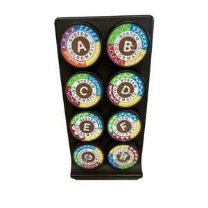 Viking Husqvarna sewing cams A-H with holder